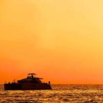 oahu hawaii catamaran sunset ocean
