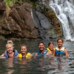 waterfall oahu hawaii swimming