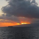 moana catamaran sunset oahu hawaii ocean