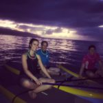 standup paddleboarding night glow oahu hawaii haleiwa